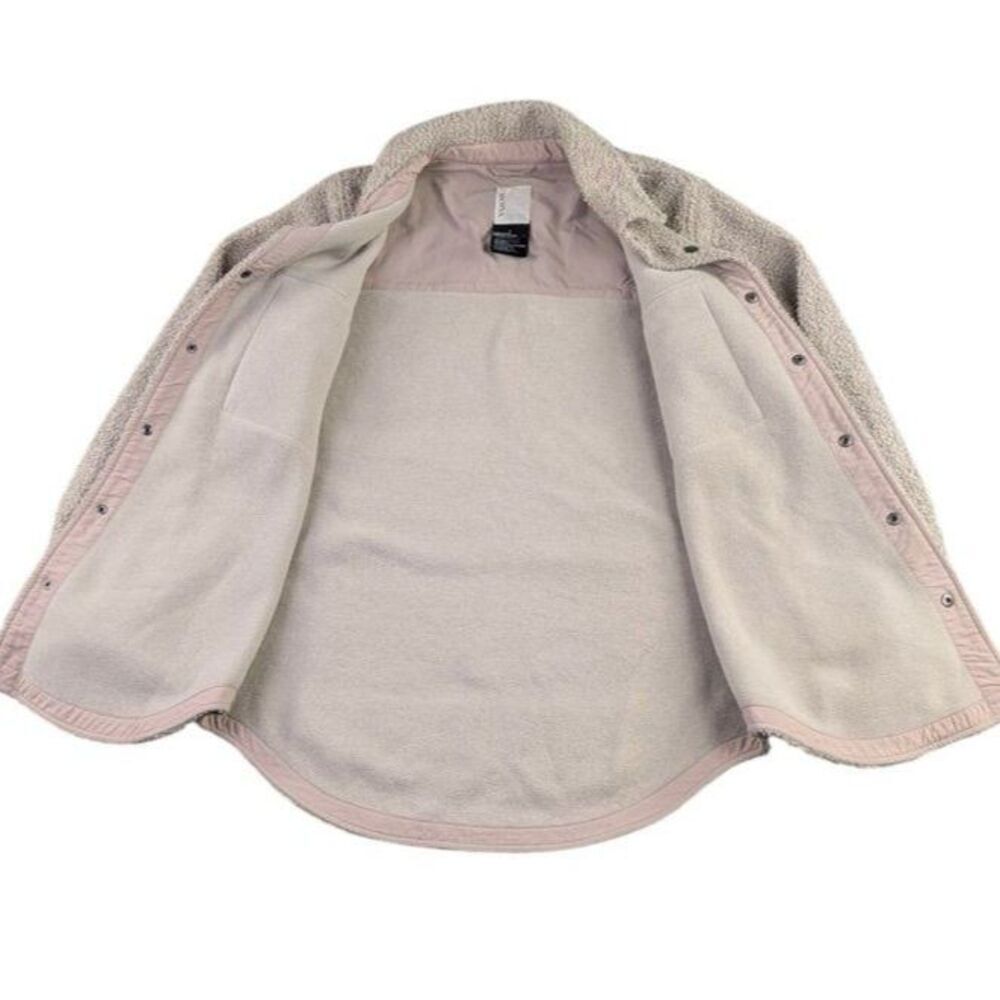 VUORI Sycamore Shirt Jacket Sherpa Fleece Shacket Outerwear XS Beige Neutral ALO - Picture 6 of 7